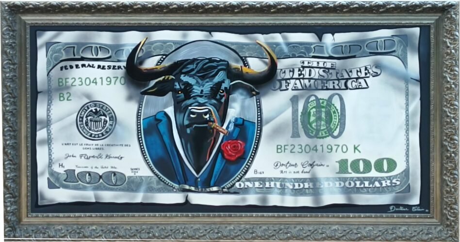 Bully Cash - Acrylique sur toile 195x97cm