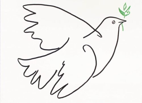 Picasso - Toile 92x73cm - Peinture invisible offrant une vue de jour et une de nuit