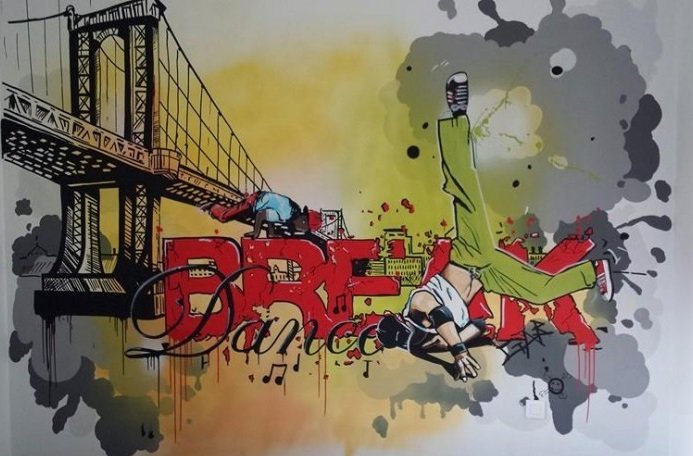 CHAMBRE D’ENFANT 1 - Décor réalisé dans des chambres d’enfants. Peinture sans solvant.