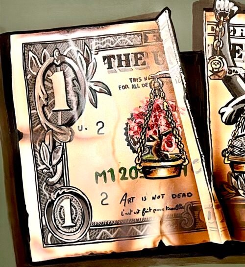 FATALITE, 2024 – Huile sur toile – 60x120 cm