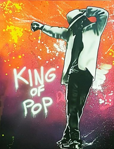 KING OF POP - Toile 162x130cm.