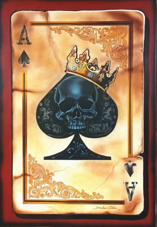 LA CARTE DE LA MORT, 2024 – Huile sur toile – 130 x 89 cm