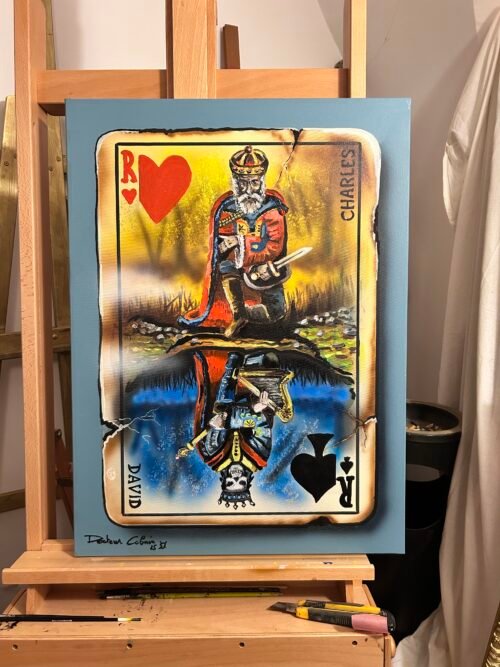 LE REFLET DE LA VERITE, 2024 - Huile sur toile 73x54cm.