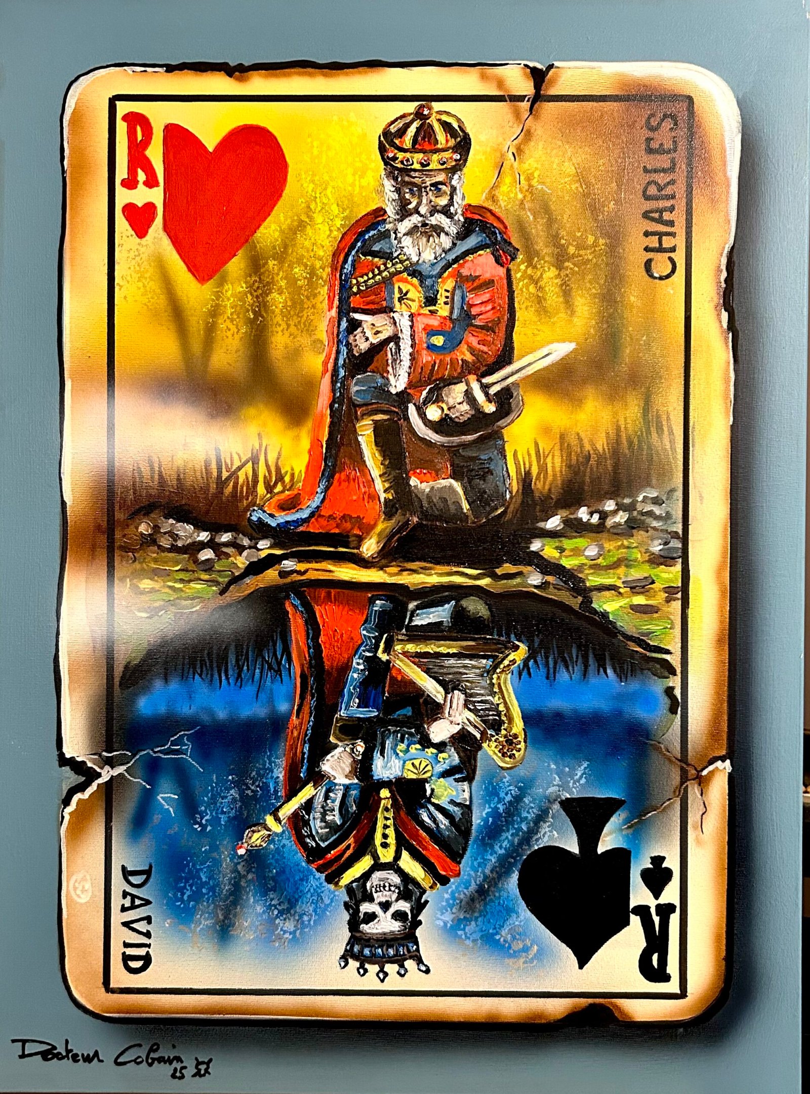 LE REFLET DE LA VERITE, 2024 - Huile sur toile 73x54cm.