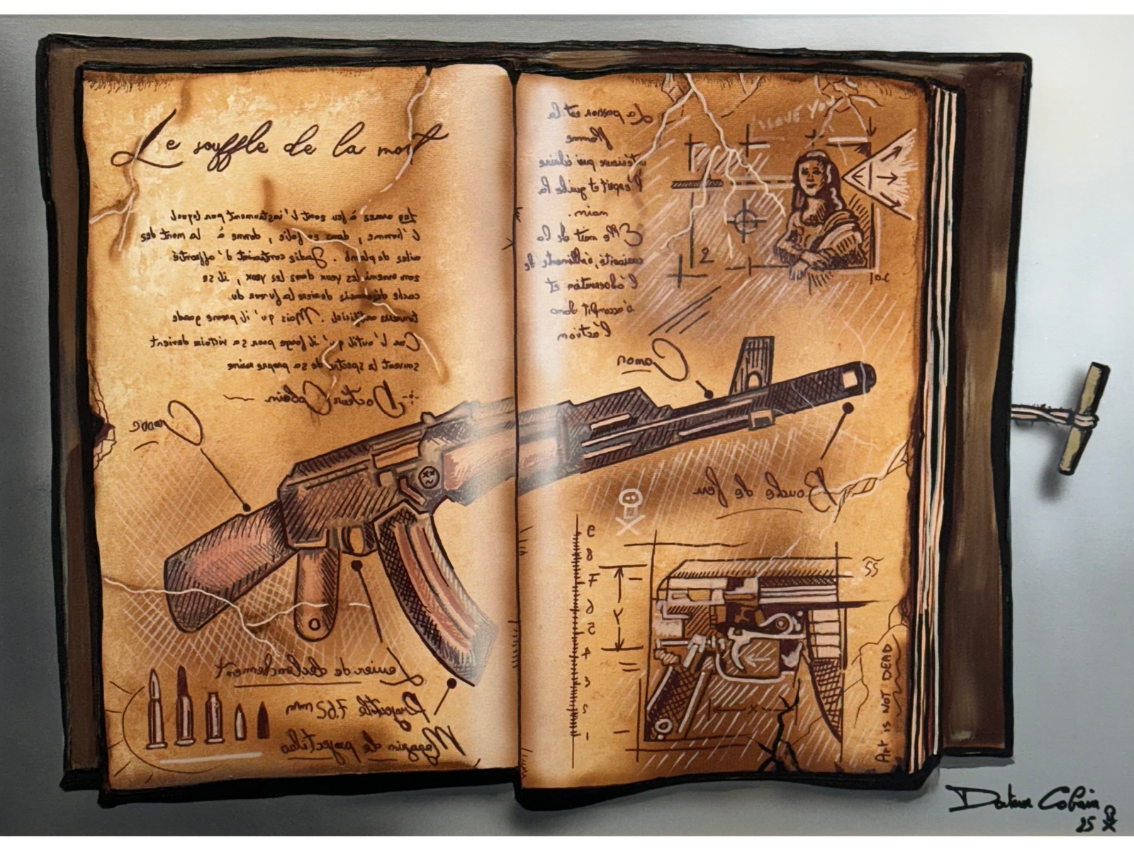 LE SOUFFLE DE LA MORT, 2025 – Huile sur toile – 50x70 cm.